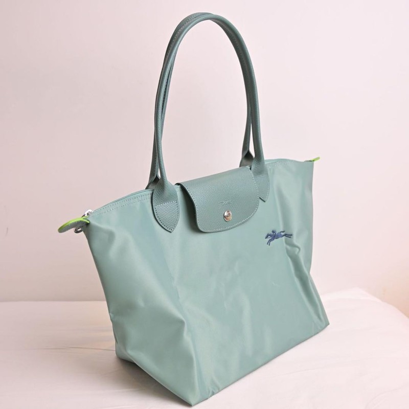 Longchamp Tote Bag, Medium Size, Shoulder Bag, Green New From Japan