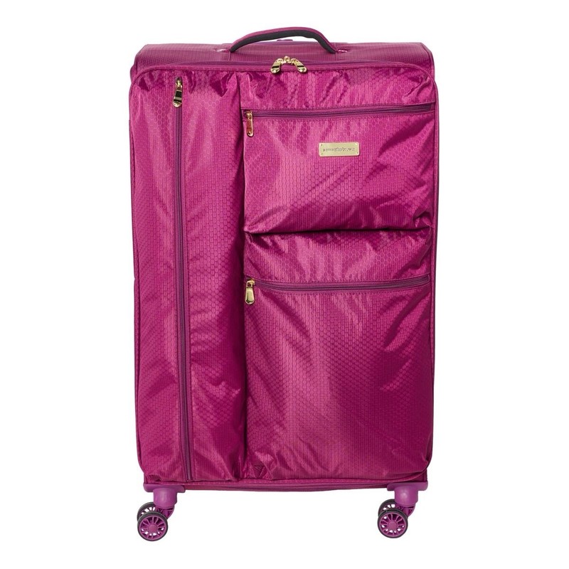Samantha Brown 30″ Soft Side Spinner Luggage-Purple-NWT