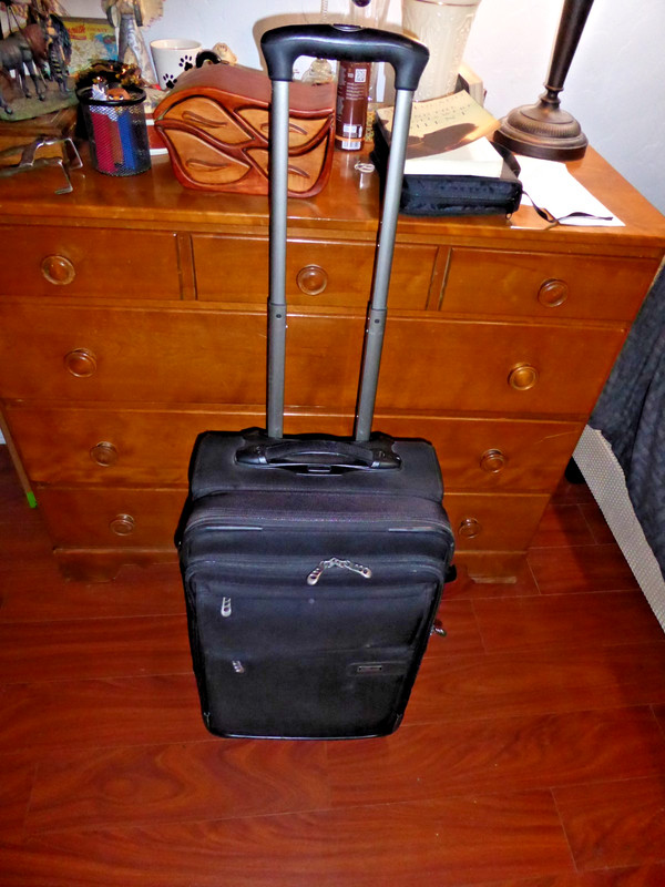 Kirkland Signature Duramax 22” Upright Expandable Wheeled Carryon Suitcase Black