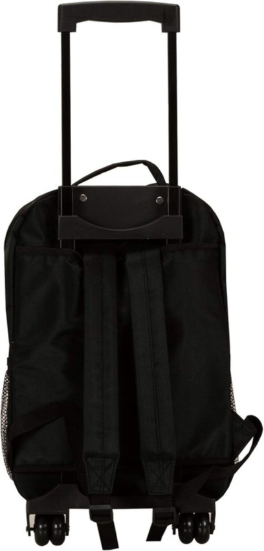 Rockland Double Handle Rolling Backpack Black 17-Inch gallery