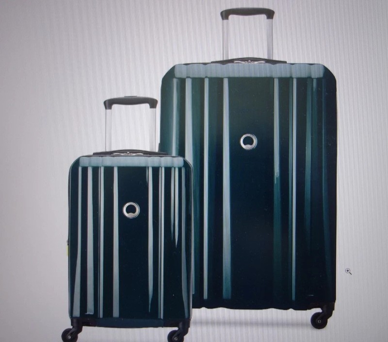 Delsey Devan Expandable Spinner Two-Piece Luggage Set Pine Green $499.99