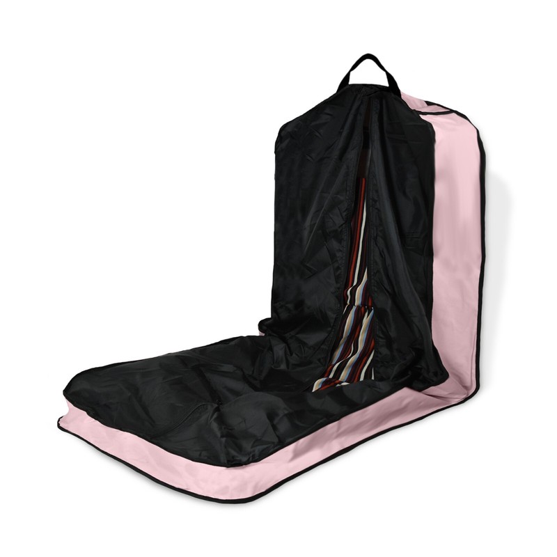 DALIX 60" Professional Garment Bag Cover Suits Pants Gowns Dresses Fold Pink gallery