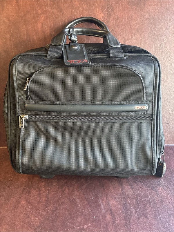 Tumi Alpha 26102D4 Ballistic 2-Wheel Rolling Carry On Briefcase Bag