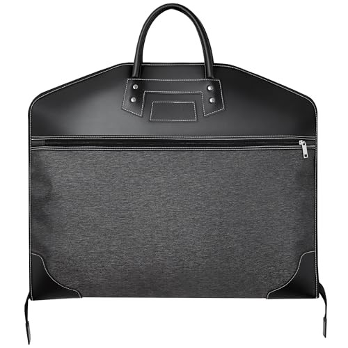 Premium Carry-On Travel Garment Bag with Pocket for Business – 40" Black