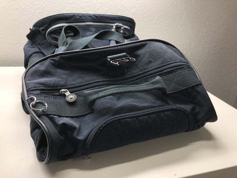 Kipling Rolling Duffel Bag With Wheels Retractable Handle Luggage Carry On 20x14 gallery