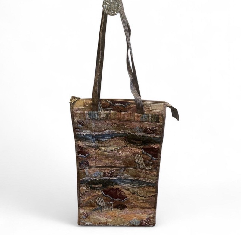 Reusable Rolling Travel Bag Tapestry Collapsible Expandable Beach