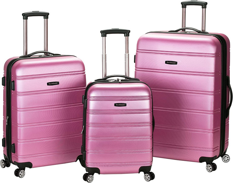 Melbourne Hardside 3 Piece Expandable Spinner Wheel Luggage Set, (20″/24″/28″),