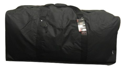 Square Cargo Sports Bag 42 Inch Black Duffel Camp Huge Jumbo Duffelbag Tote 42″