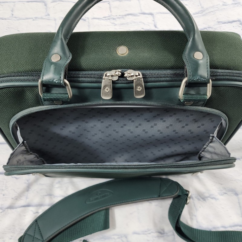 Samsonite Travel Bag Carry On Overnight Tote Green Retro VINTAGE Y2K UNUSED gallery