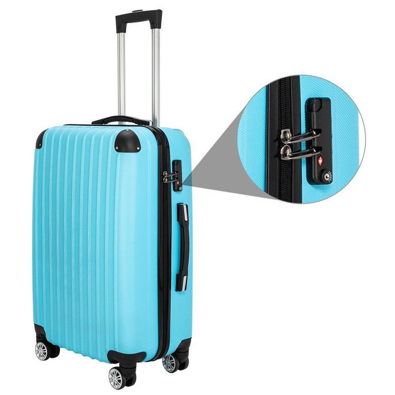 20"24"28" Trolley Case 3-Piece Hardside Lightweight Spinner Luggage Bag Set TSA gallery