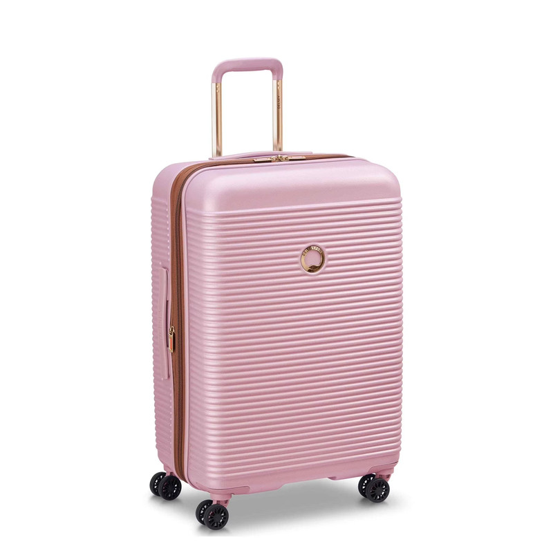 Freestyle 24" Medium Checked Expandable Spinner Luggage, Peony