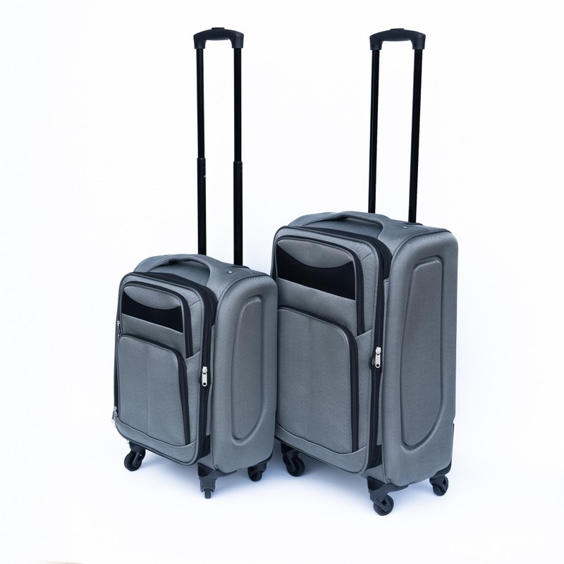 Softside Rolling Suitcase Set 20+24 Inch Oxford Fabric Trolley Luggage gallery