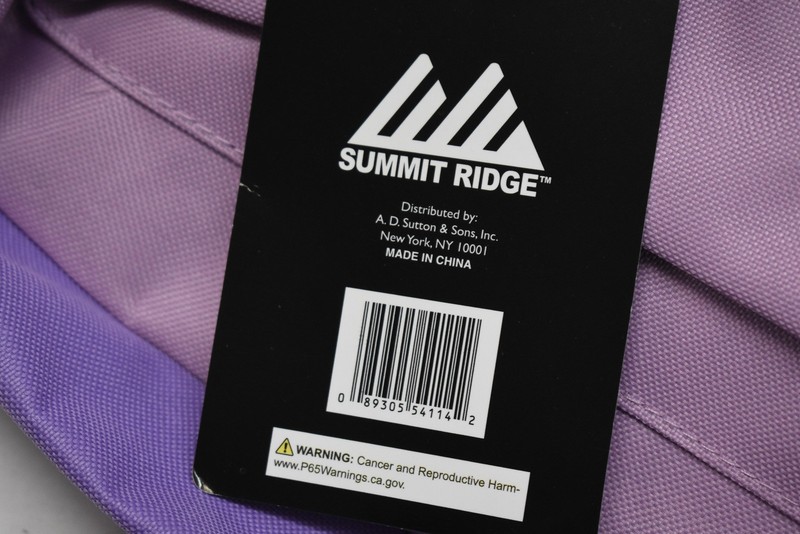 Summit Ridge Backpack Purple Pink Mint Kids School Bookbag 100% Polyester NEW gallery