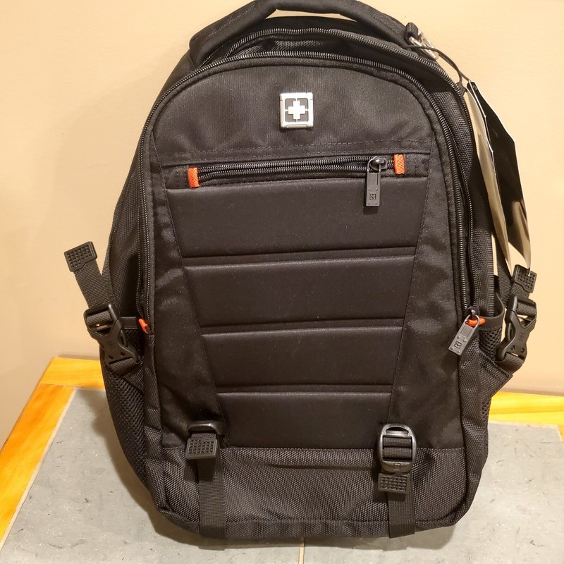 Swiss Designed Suiergear Comfortable Airflow Backpack Laptop Bag Carry On Black
