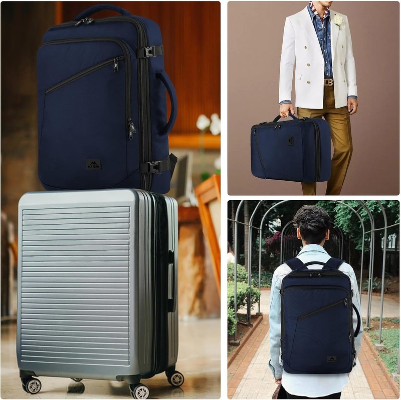 Weekender Backpack, Large Capacity Travelling Suitcase Backpack with Strap fo... gallery