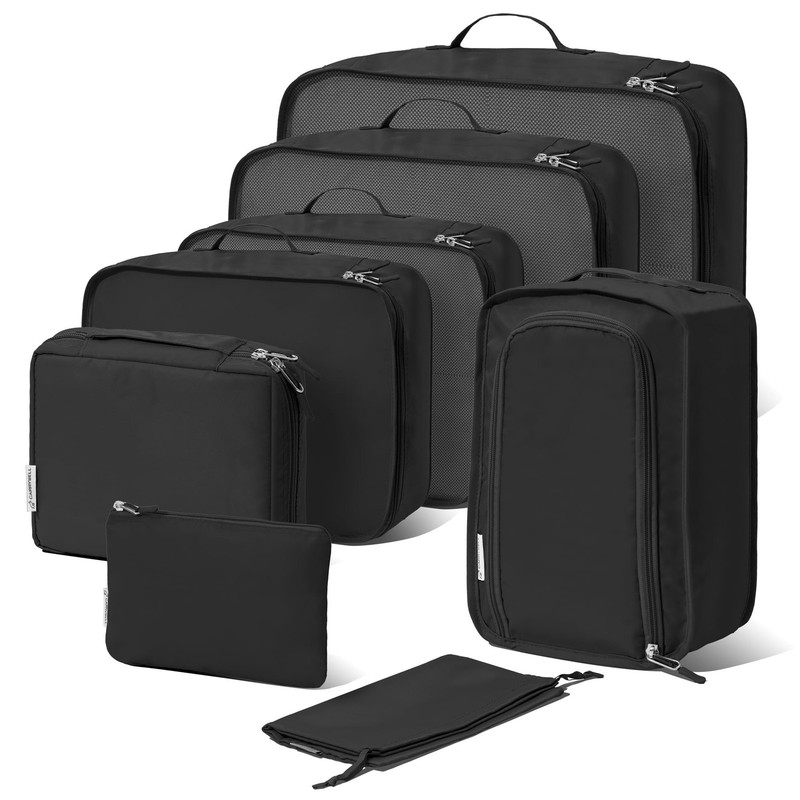 (Not Made In China) Packing Cubes For Travel, Luggage and Suitcase Organizer ...
