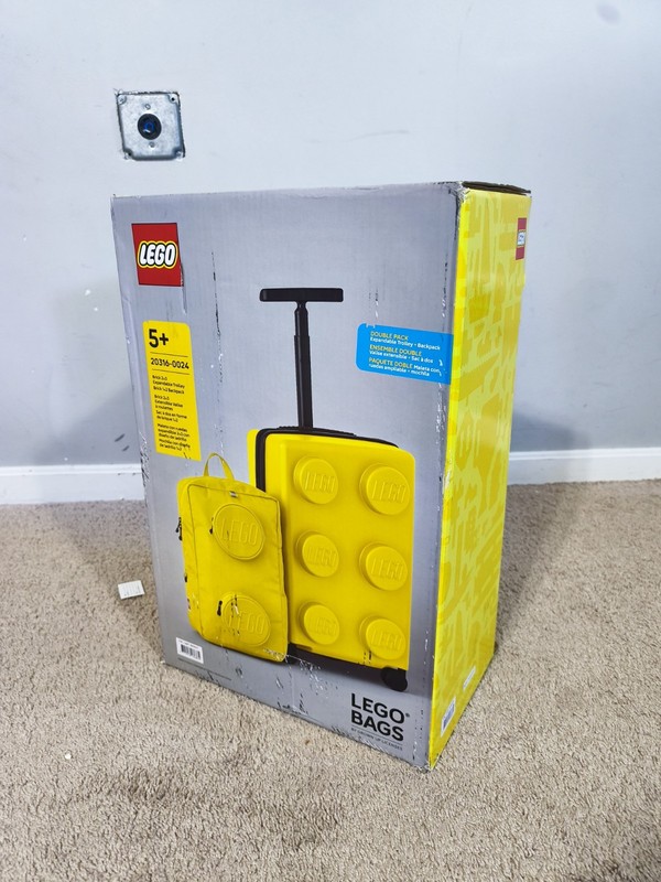 LEGO Spinner Suitcase Backpack Set Yellow Polypropylene TSA Lock 22" 15.74" gallery