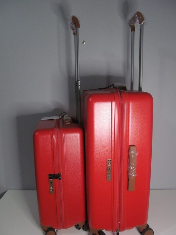 Bric's Malino-Italy-Ferrara Collection Red Luggage Set Carry On & Check In-NWT gallery