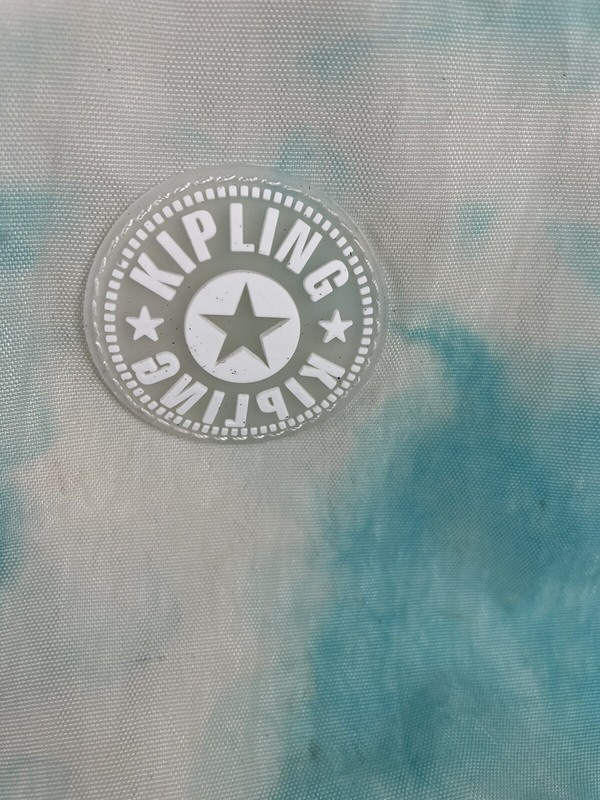 KIPLING SEOUL LARGE BACKPACK LAPTOP SECTION BLUE TIE DYE READ gallery