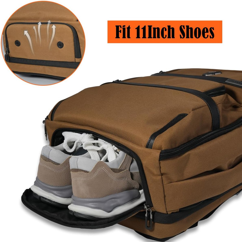 20-Pocket Expandable Travel Backpack with Trolley Sleeve & Shoe Storage gallery