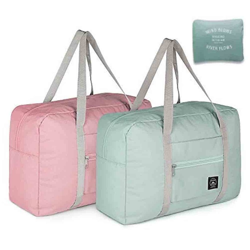 Foldable Travel Duffel Bag (2 Pack), For Spirit Airlines, Weekender Overnight…