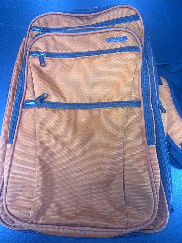 eBags eTech 3.0 Carry-On Travel Backpack Weekender Mother Lode Orange 20 Inch