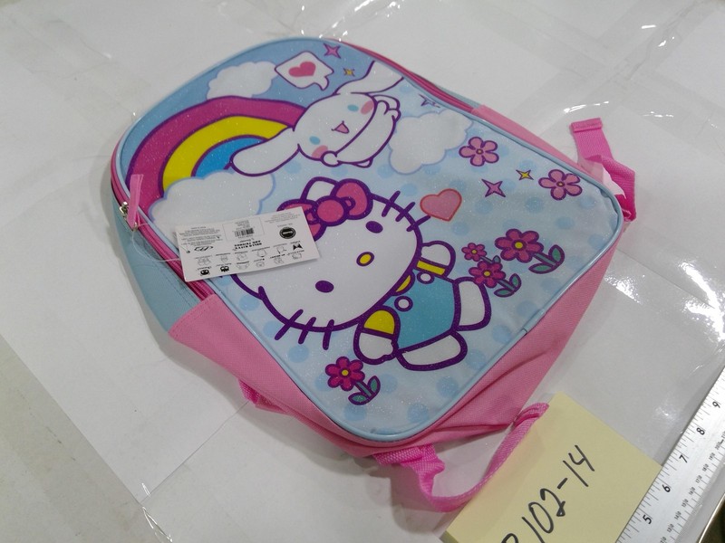 Hello Kitty Multicolor 16" Girls Backpack Soft Case Adjustable Straps School Bag gallery