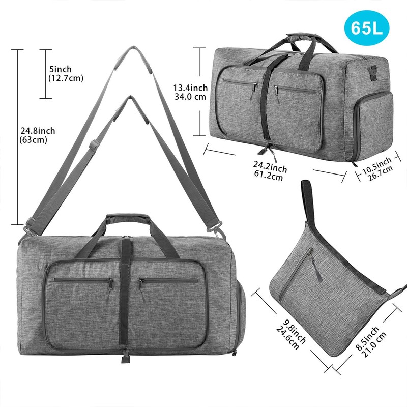 Travel Duffle Bag for Men, 65L 85L 115L Foldable Travel Duffel Bag with Shoes... gallery