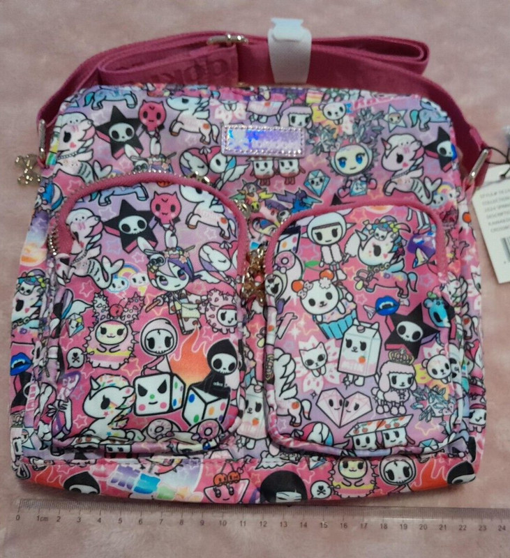 1 X TOKIDOKI CROSSBODY / SHOULDER BAG – NEW WITH TAGS – PRINT: Y2KAWAII