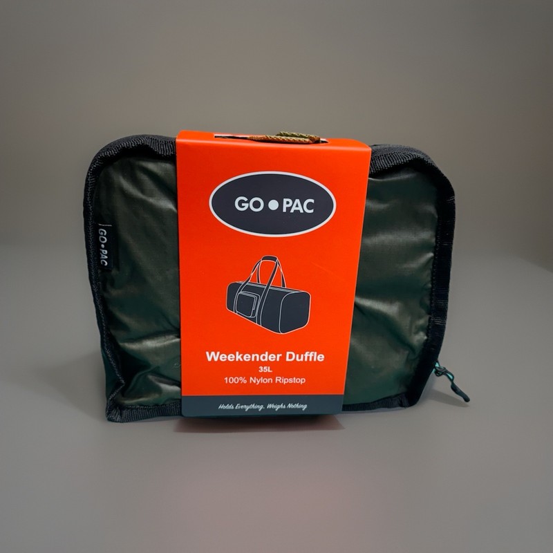 GO•PAC Weekender Duffle 35L Foldable Travel Bag Nylon Ripstop – NightForest