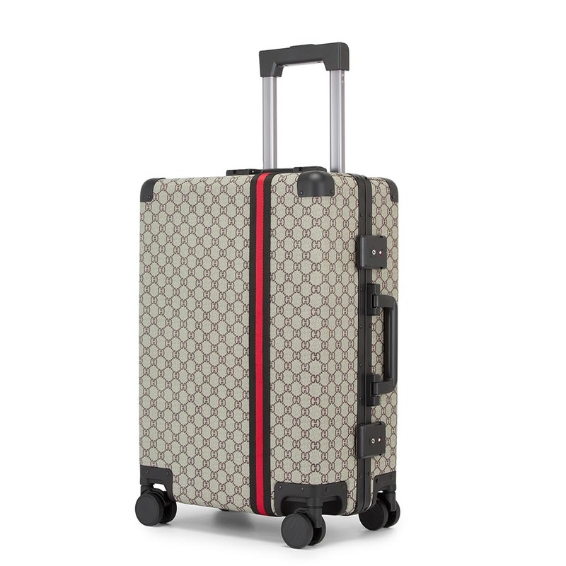 Fashionable Durable Leather Suitcase – Lightweight Large Carry on Luggage Tra…