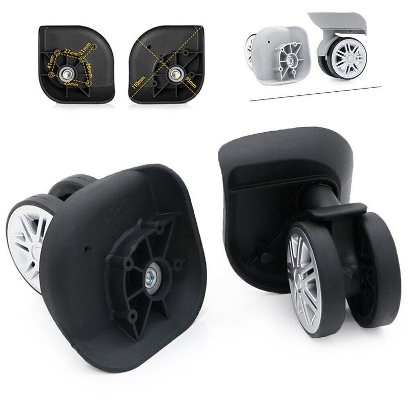 2/4pcs Replacement Luggage Wheels 360° Swivel Spare Caster Suitcase Repairment gallery