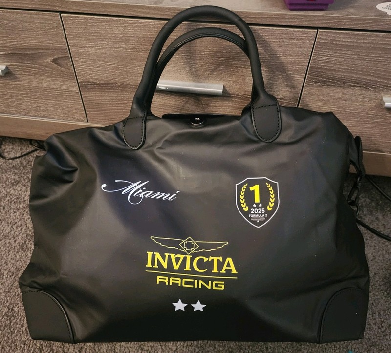 Invicta Racing Miami Limited Edition Travel Duffle Bag – Black (IG0350)