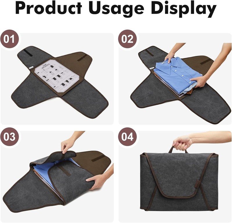 Garment Folder Compression Packing Cubes for Travel Garment Bag with Wrinkle-... gallery