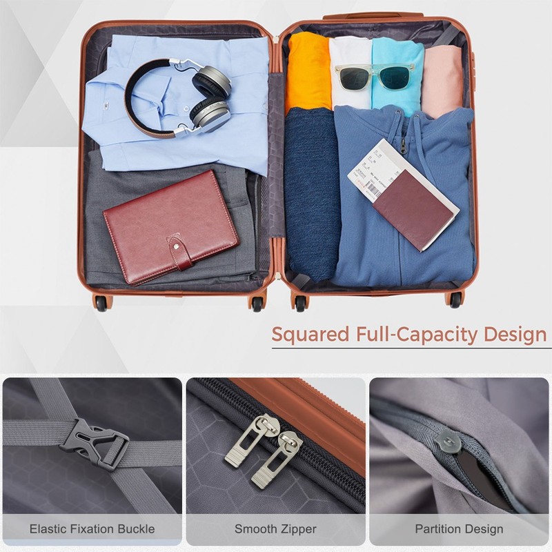 Luggage Sets New Model ABS Hardshell 3pcs Clearance Luggage Hardside Lightweight gallery