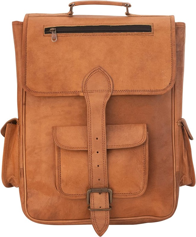 16″ Distressed Backpack Men Laptop Office Collage Shoulder Travel Rucksack Bag