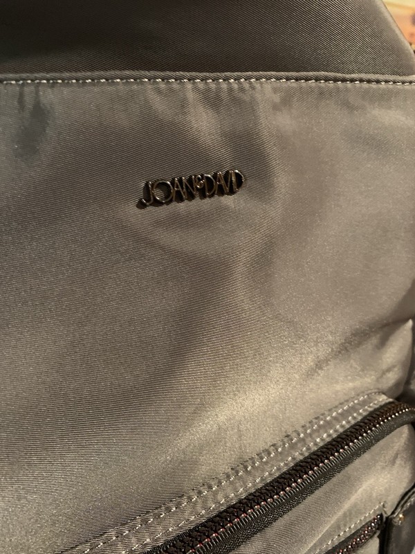 Joan & David Nylon Twill Work Backpack Charcoal Gray NWOT gallery