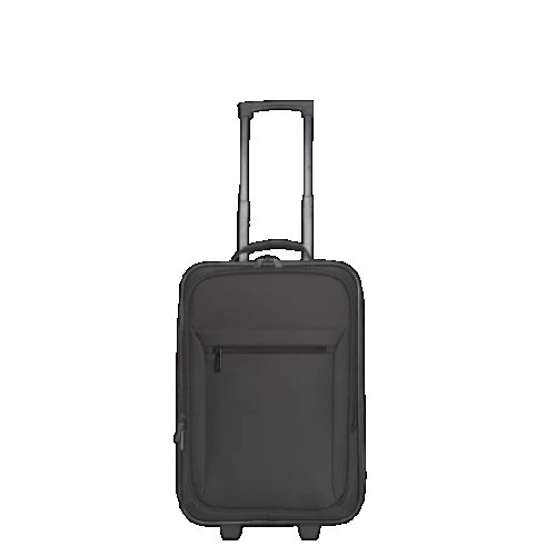 Protege Pilot Carry On 18″ Softside 2 Wheel Luggage for Travel, Black