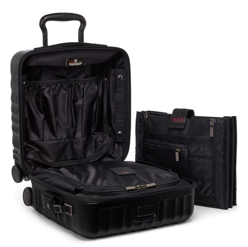 NEW Tumi 19 Degree SMALL COMPACT CARRY ON 4 Wheel Case - TEXTURED MATTE BLACK gallery