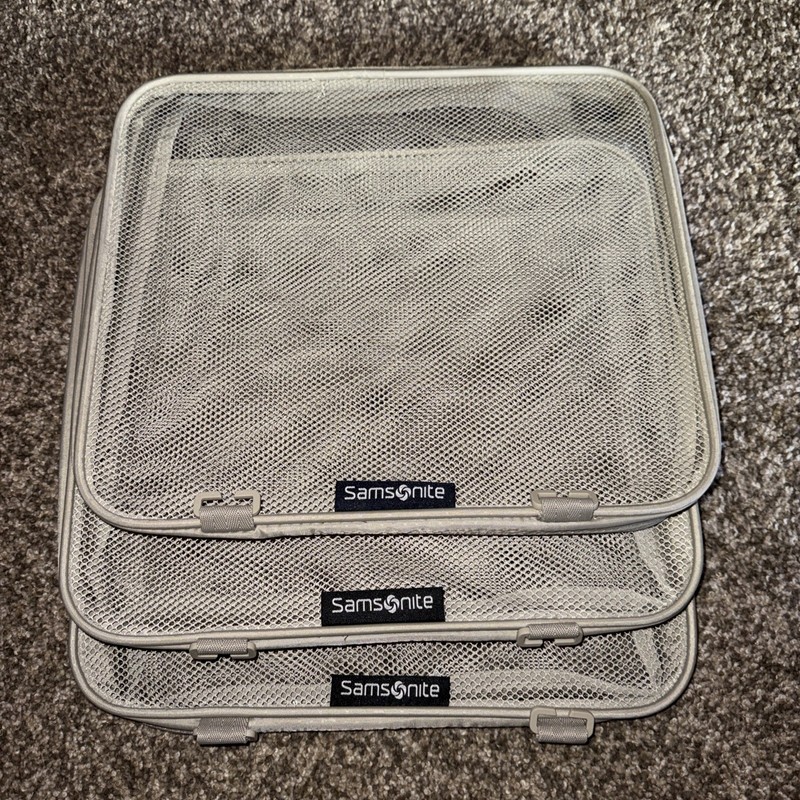 SAMSONITE Silhouette Luggage Packing Cube Luggage Insert Mesh 13.5” x 11.5” Set