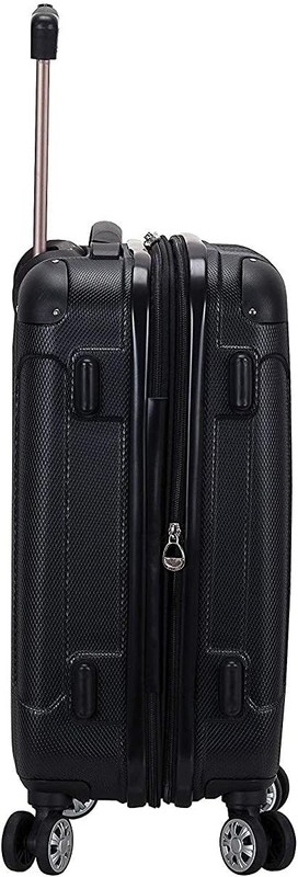 Rockland London Hardside Spinner Wheel Luggage, Black, Carry-On 20-Inch gallery