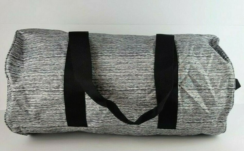 Victorias Secret Pink Womens Heathered Grey Duffel Travel Workout Gym Bag gallery