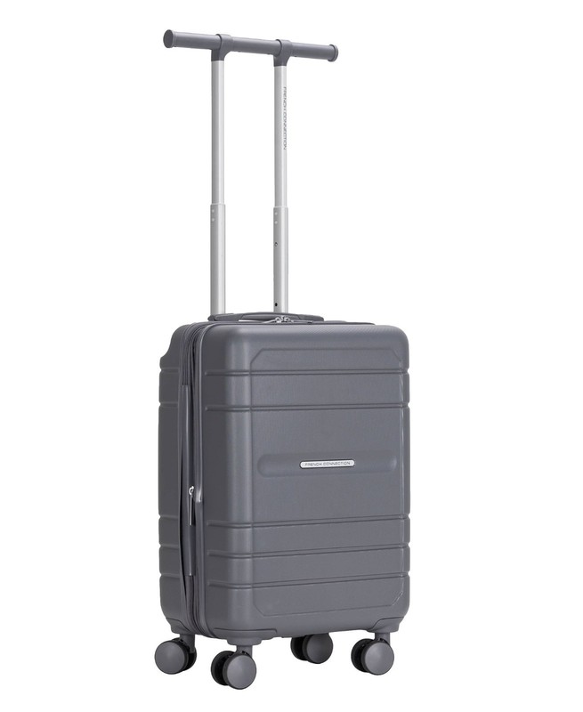 French Connection 22 inch Expandable Rolling Carry-on Luggage, Quiet Shade