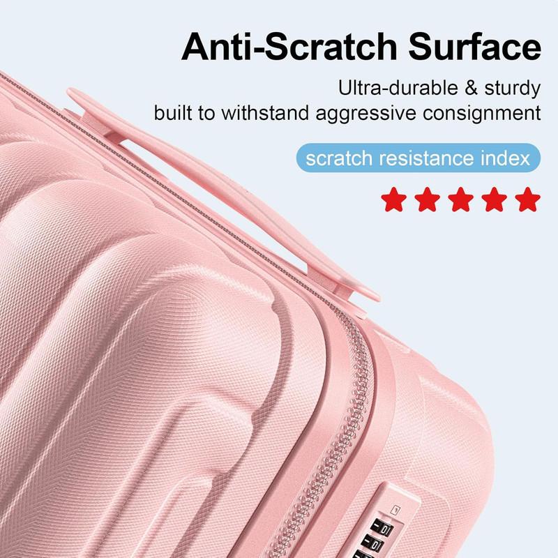 Checked Luggage, Large PC Hard Shell Suitcase with TSA Lock & 360° Double Spinne gallery