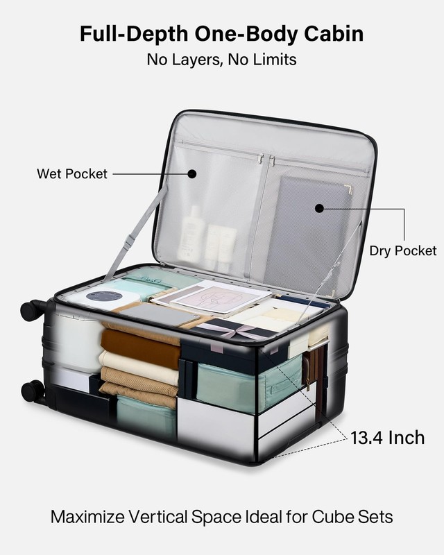 Hardside Expandable Large Checked Luggage, 28 Inch Top Opening Trunk Luggages... gallery
