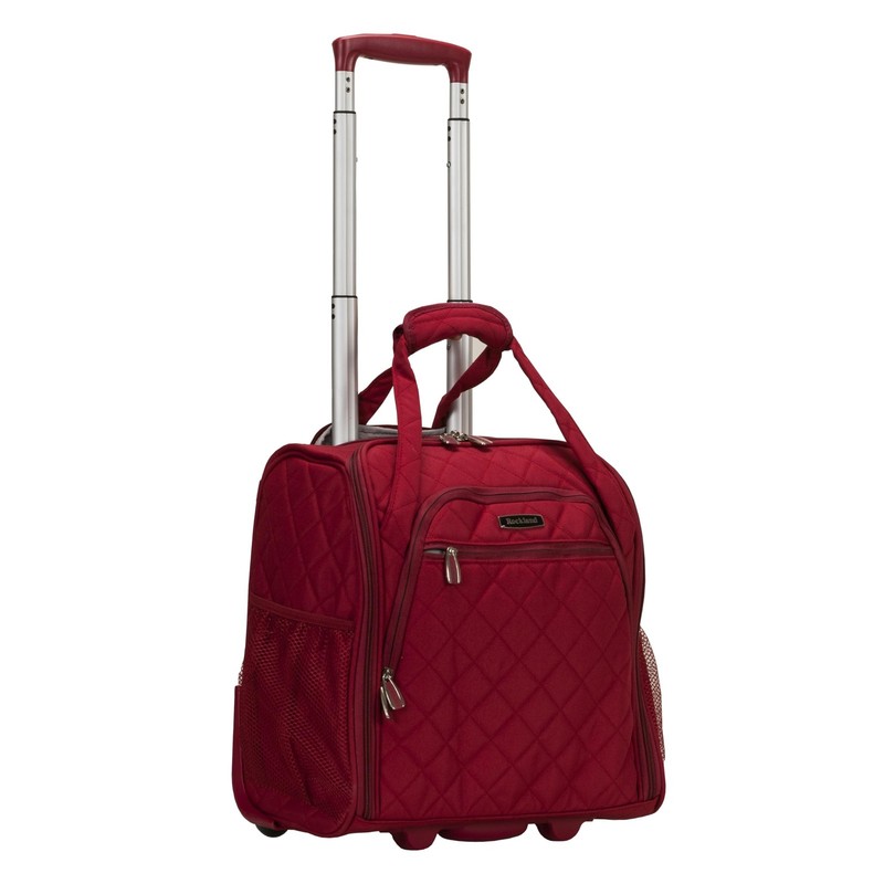 Melrose Upright Wheeled Underseater Carry-On Luggage, Red
