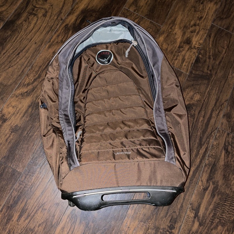 Osprey Packs Vector 24″ Rolling Bag Luggage Suitcase Grey Brown Travel