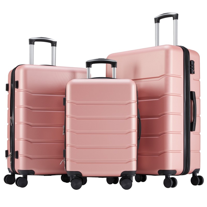 Hard Side Suitcase Carry-On Spinner Luggage with TSA Lock Spinner Wheels,3 Size