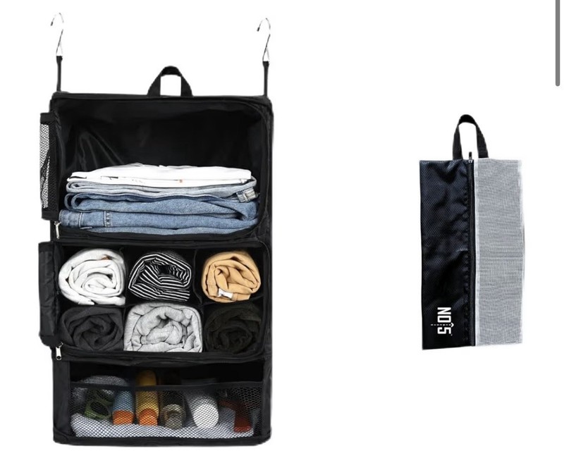Large Capacity Hanging Organizer – Travel, Suitcase Compression, Luggage Pack…