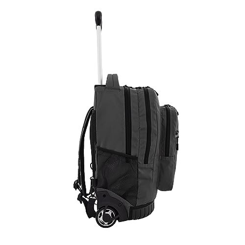 20" Rolling Backpack with Laptop Compartment, Travel Bag, Black, Durable & Light gallery